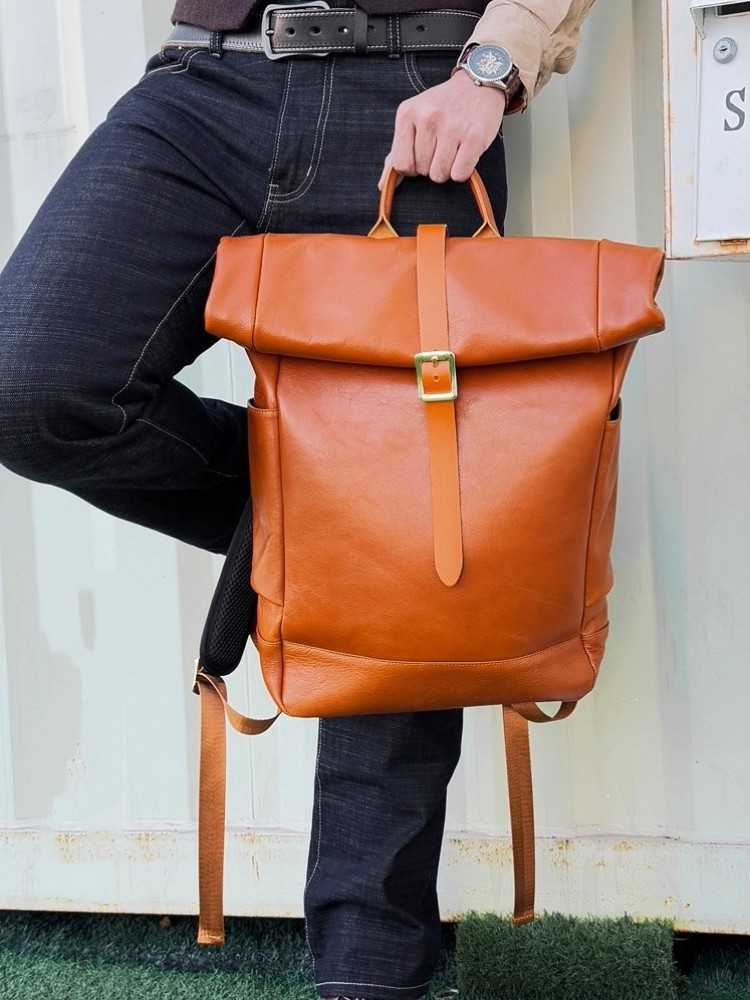Large Capacity Mens Genuine Le – обзор и цена Leather Backpack Vintage
