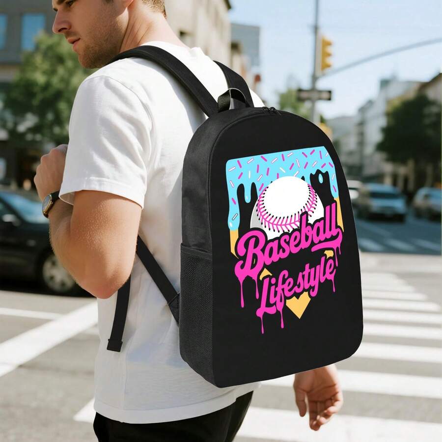 Baseball Drip Design Backpack  – обзор и цена Laptop Backpack 15.6