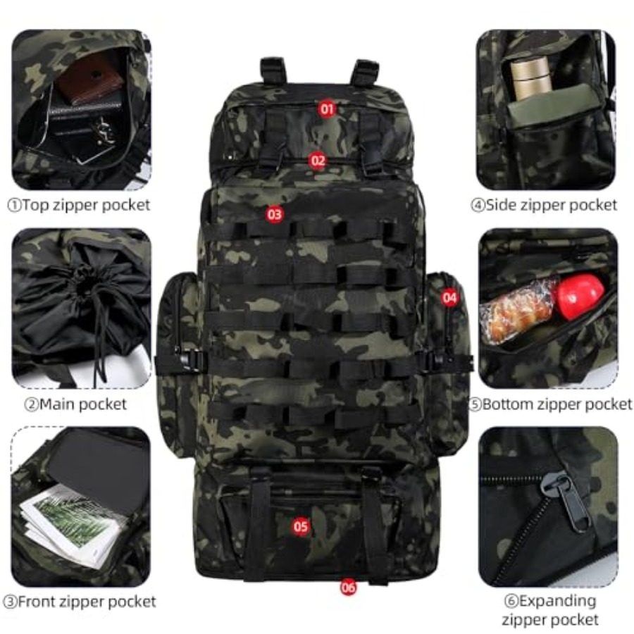 70L/100L Camping Hiking Backpa – обзор и цена Rain Cover Backpack
