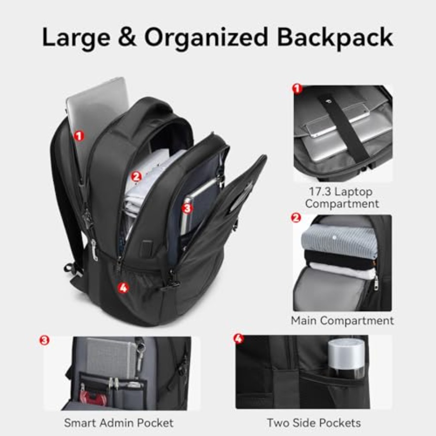 17.3'' Laptop Backpack for Men – обзор и цена Travel Backpack Anti Theft
