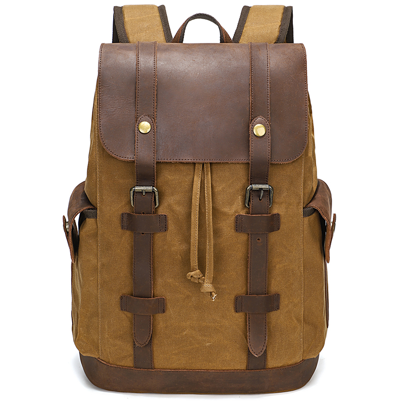 Men's Backpack Vintage Waxed C – обзор и цена Leather Backpack Vintage