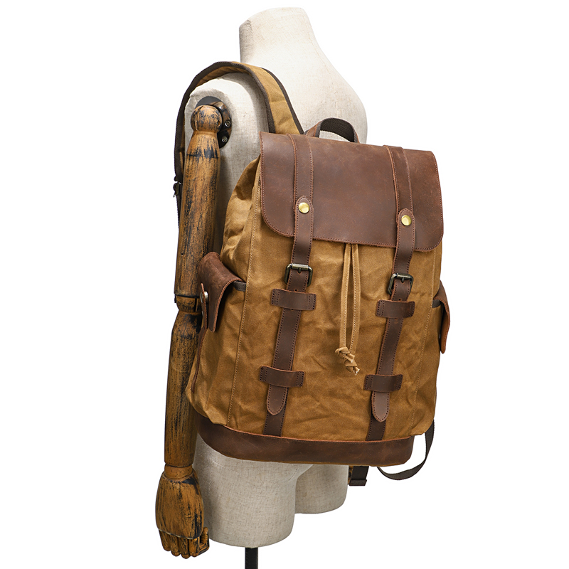 Men's Backpack Vintage Waxed C – обзор и цена Leather Backpack Vintage
