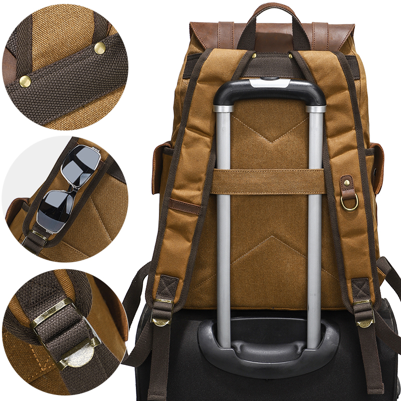 Men's Backpack Vintage Waxed C – обзор и цена Leather Backpack Vintage