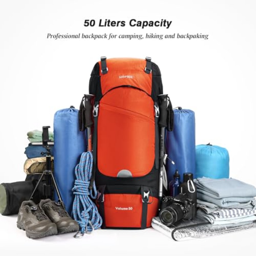 50L Hiking Backpack Travel Bag – обзор и цена Rain Cover Backpack