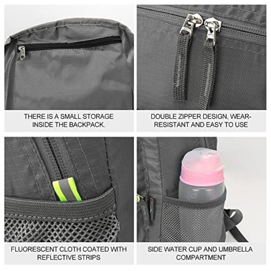 INOXTO 20L Lightweight Hiking  – обзор и цена Foldable Backpack Small