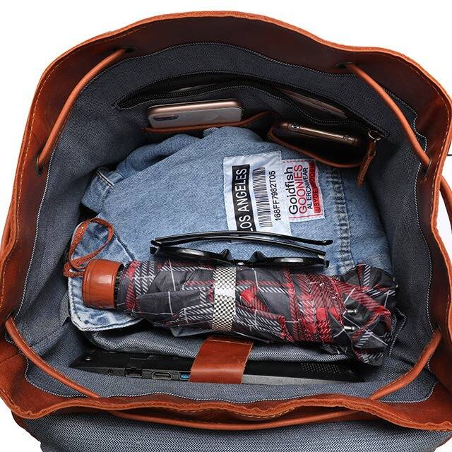 XZAN Men S Bags Fashion Europe – обзор и цена Leather Backpack Vintage
