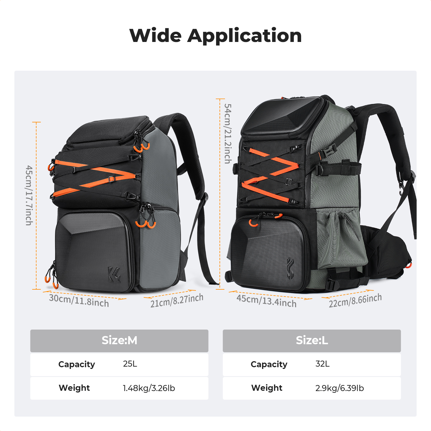 K&F CONCEPT 25L Outdoor Camera – обзор и цена Rain Cover Backpack