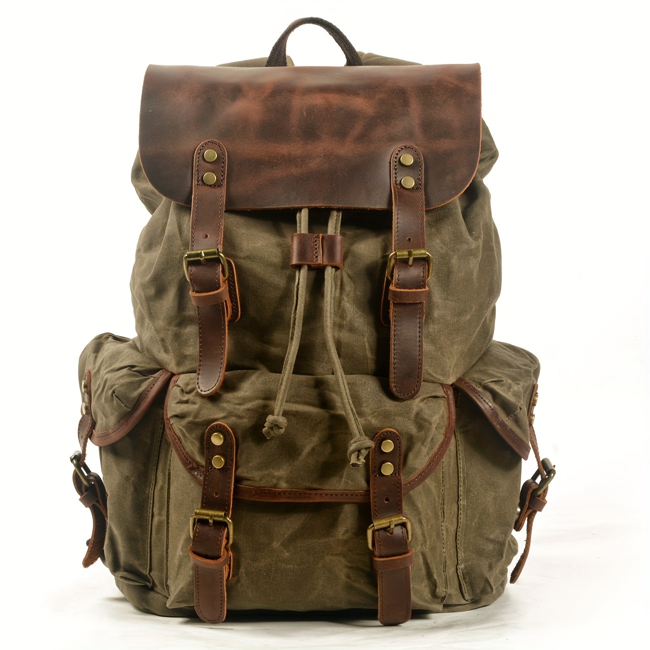 Vintage Men'S Leather Backpack – обзор и цена Canvas Backpack Casual