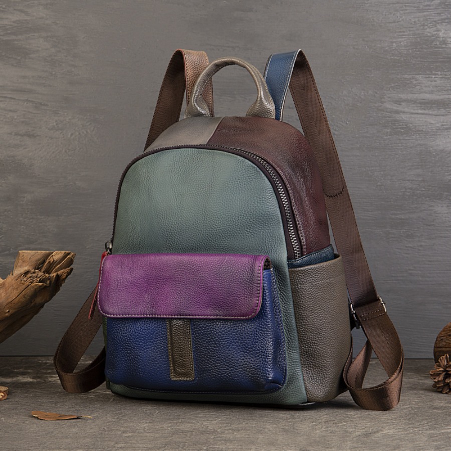 【New Arrival】 Vintage Color Bl – обзор и цена Leather Backpack Vintage