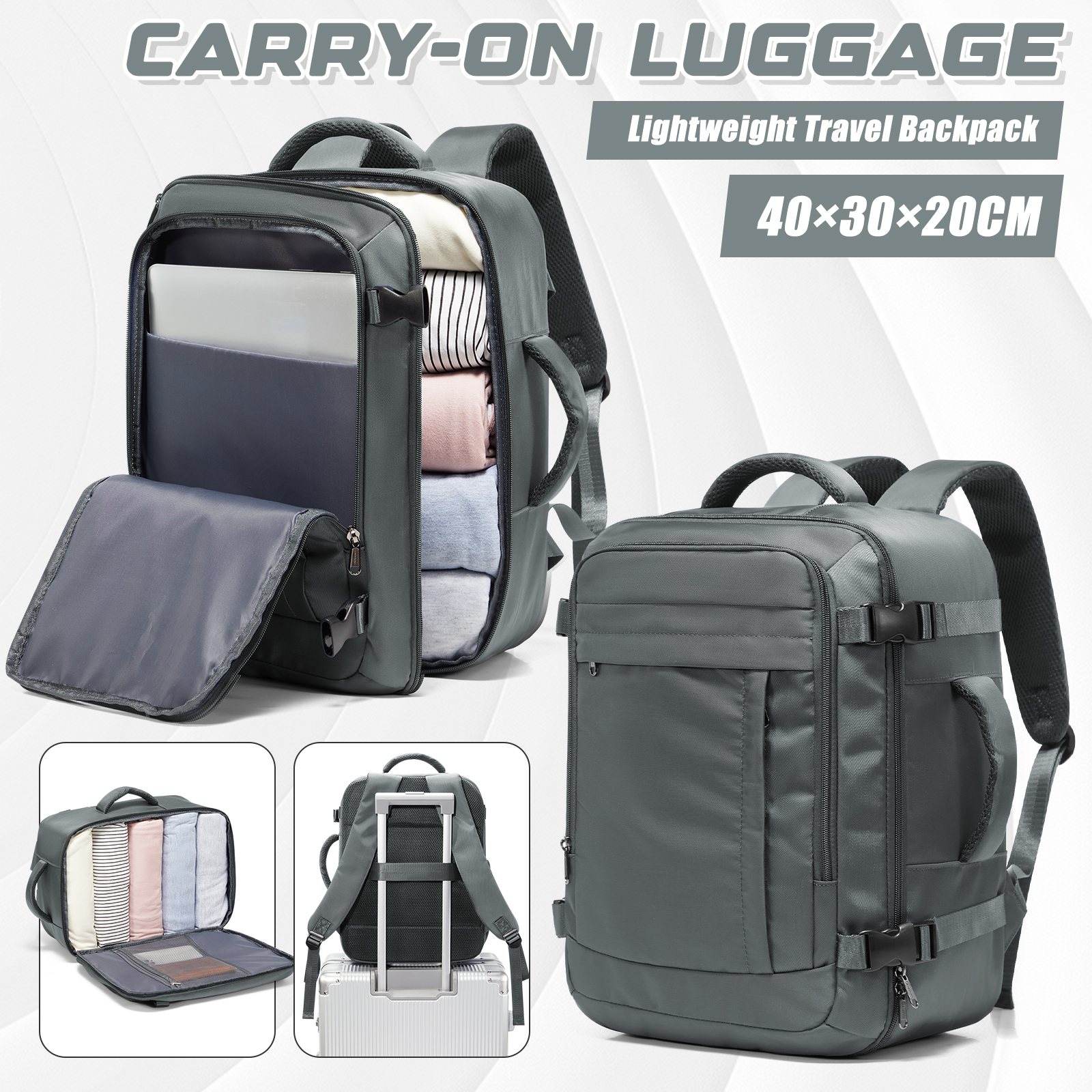 Ryanair Cabin Bags 40x30x20 Un – обзор и цена Canvas Backpack Casual