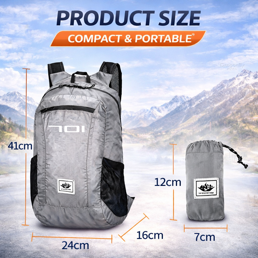 20L Foldable Motorcycle Backpa – обзор и цена Foldable Backpack Small