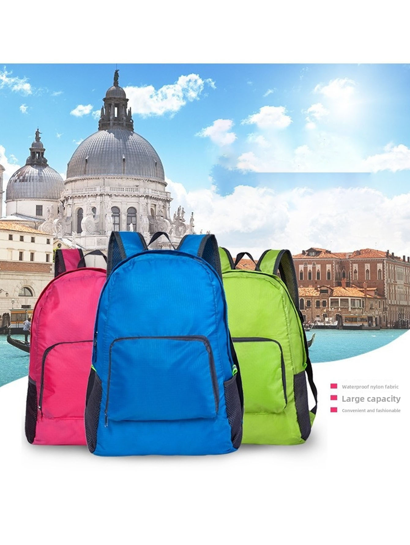 Foldable travel bag, lightweig – обзор и цена Foldable Backpack Small