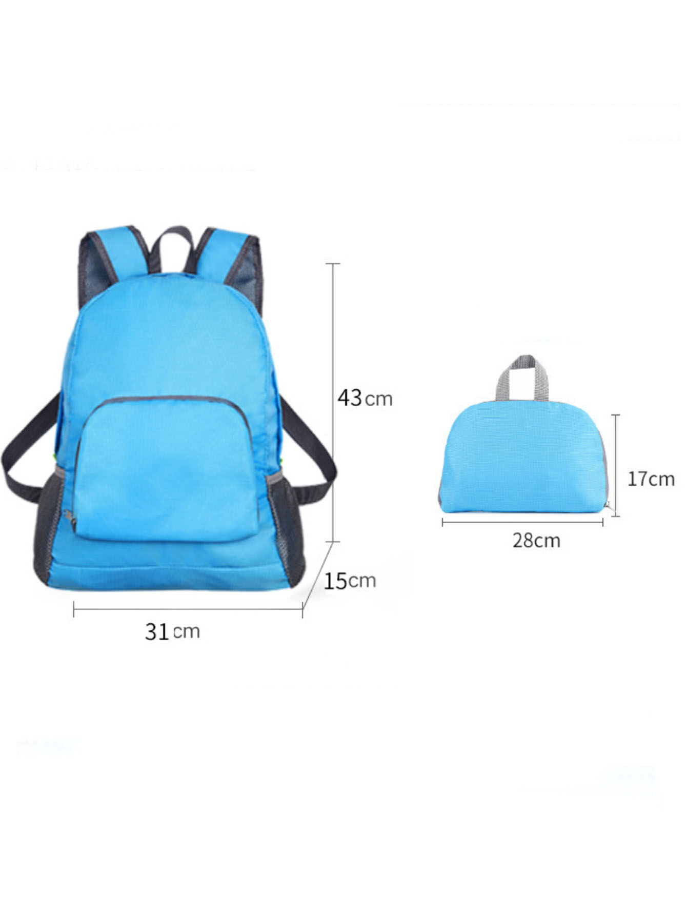 Foldable travel bag, lightweig – обзор и цена Foldable Backpack Small