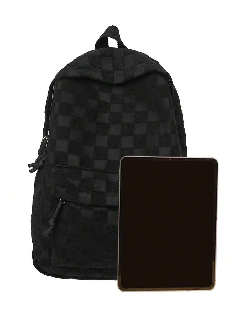 Womens Patchwork Plaid Faux Fu – обзор и цена Fashion Backpack Women