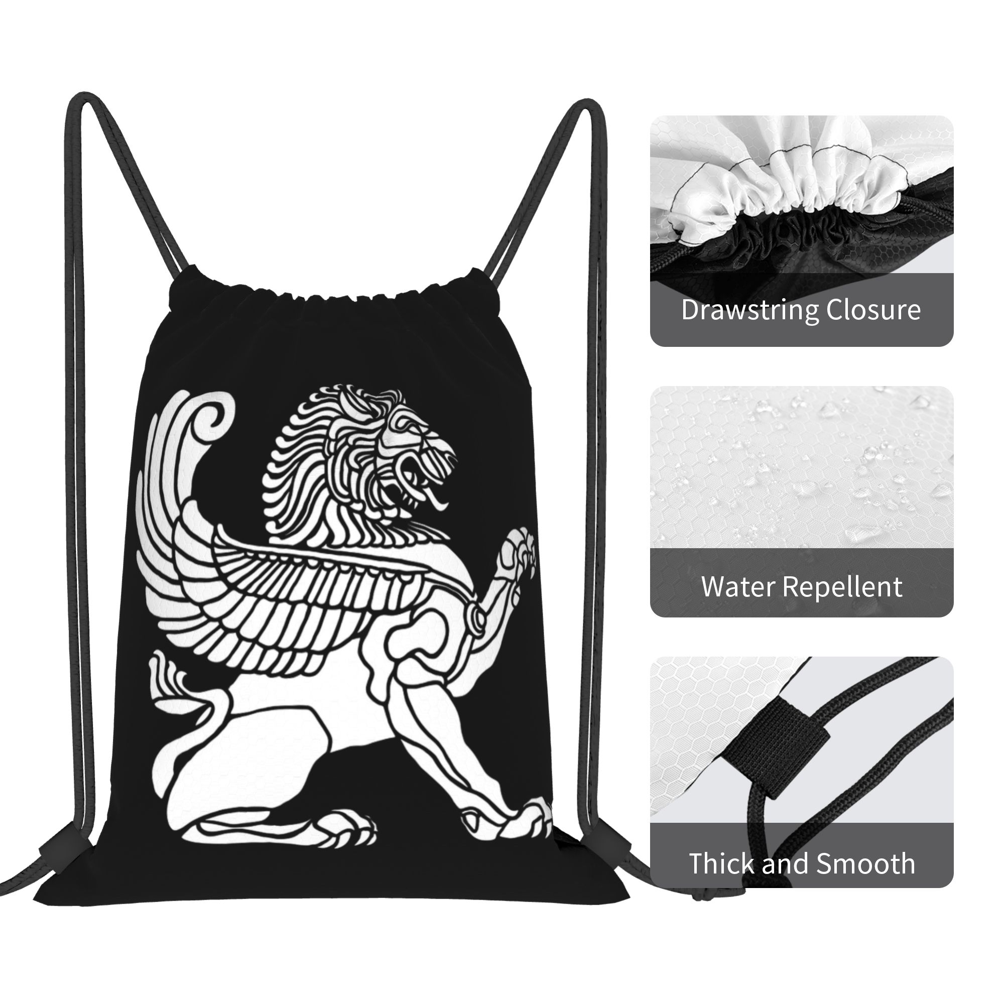 Persian Lion Iranian Iran Pers – обзор и цена Drawstring Gym Bag