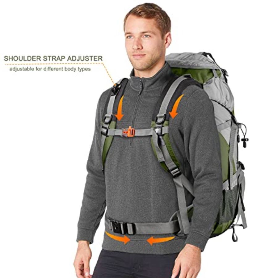 Loowoko 50L Hiking Backpack, W – обзор и цена Rain Cover Backpack