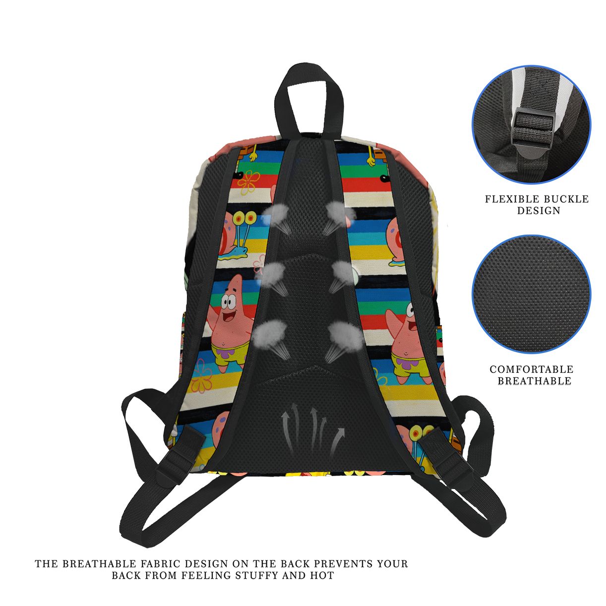 SpongeBob SquarePants Striped  – обзор и цена School Backpack Teen