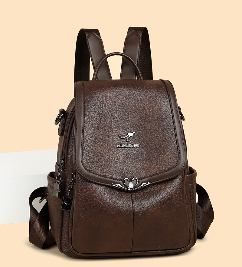 2026 new Ladies Bookbag Rucksa – обзор и цена Leather Backpack Vintage