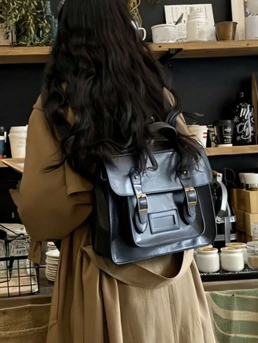 Retro British Style Satchel Ba – обзор и цена Leather Backpack Vintage
