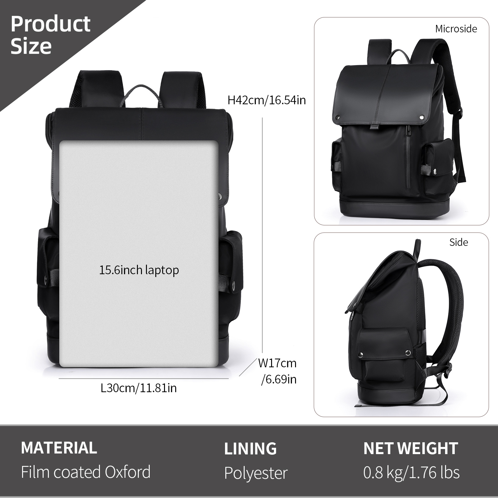 15.6in Laptop Backpack Oxford  – обзор и цена Hiking Backpack Waterproof