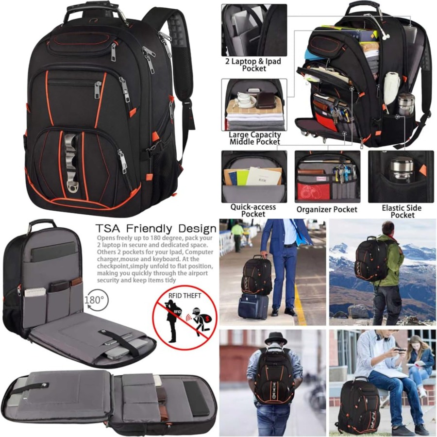 Travel Laptop Backpack, Extra  – обзор и цена Travel Backpack Anti Theft