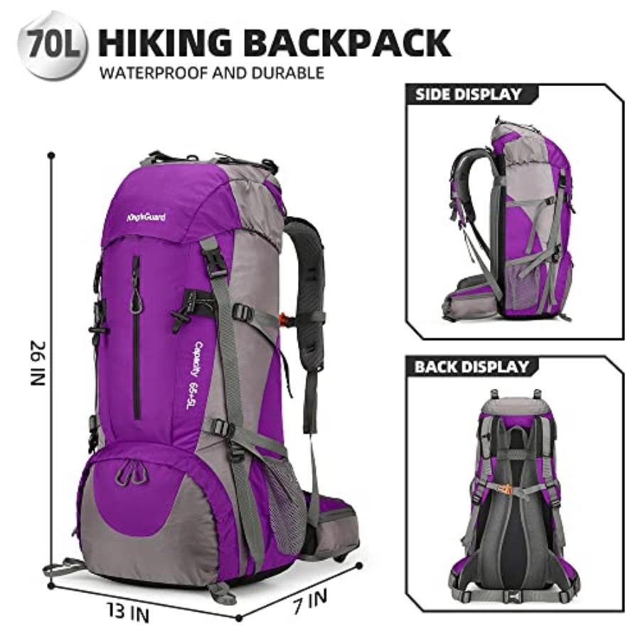 70L Hiking Backpack with Rain  – обзор и цена Rain Cover Backpack