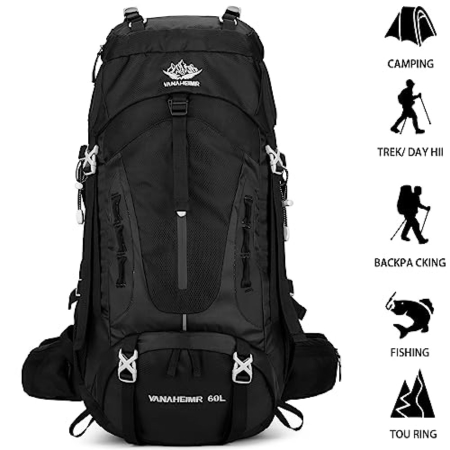 50L Hiking Backpack Men Campin – обзор и цена Rain Cover Backpack
