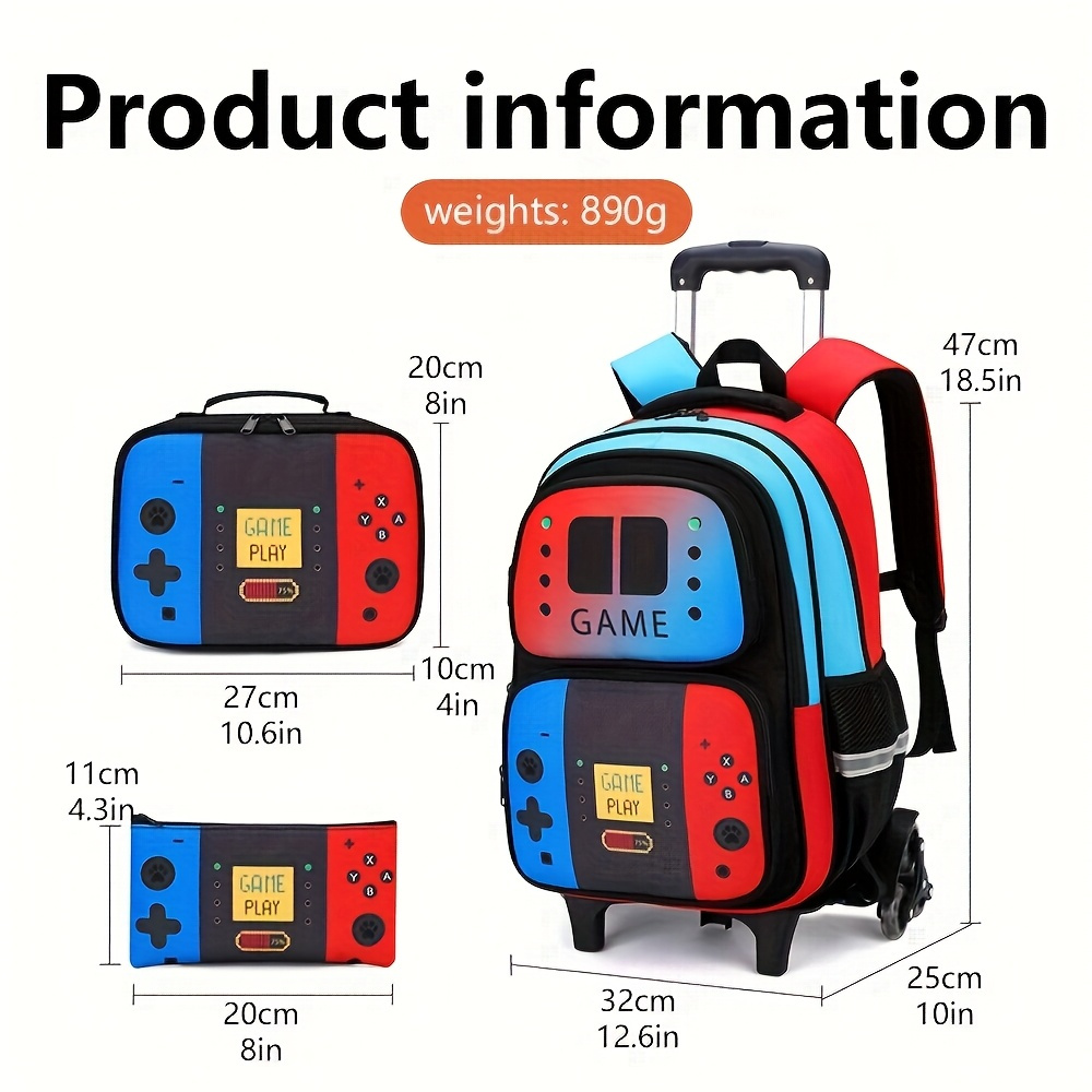 3PCS Kids Rolling Backpack for – обзор и цена School Backpack Teen