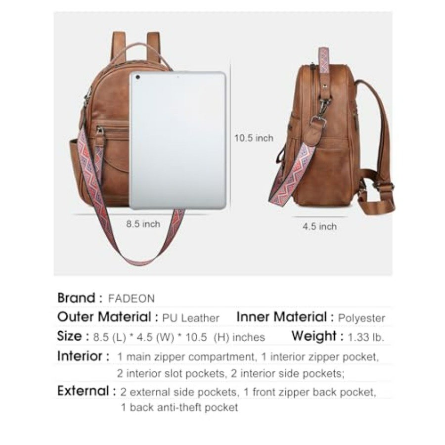Mini Backpack Purse for Women, – обзор и цена Mini Backpack Purse