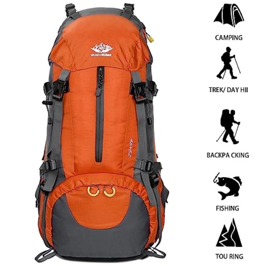 50L Hiking Backpack Men Campin – обзор и цена Rain Cover Backpack