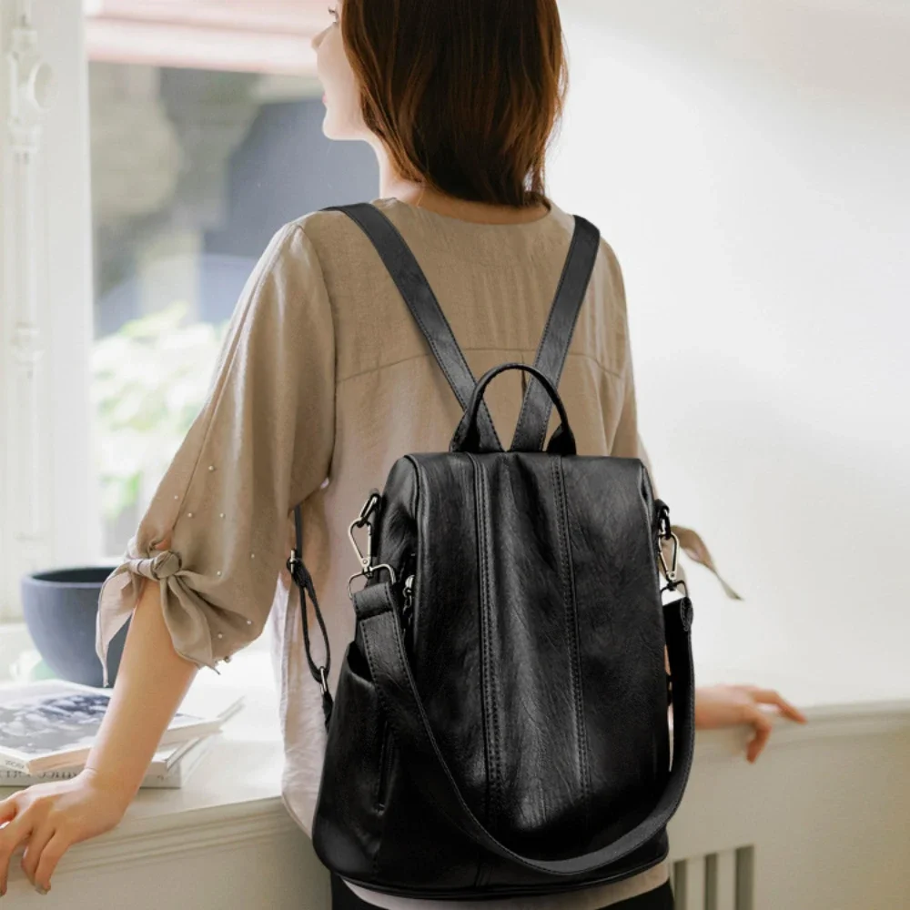 NEW Anti-theft Laptop Backpack – обзор и цена Leather Backpack Vintage