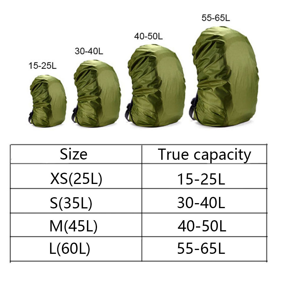KoKossi 20-80L Lightweight Nyl – обзор и цена Rain Cover Backpack