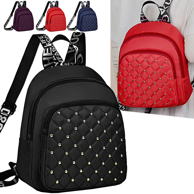 Chic Stylish Studded Backpack  – обзор и цена Canvas Backpack Casual
