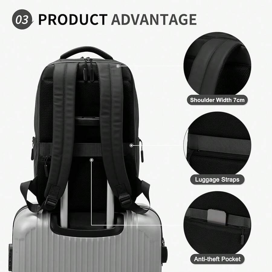 Waterproof Anti-Theft Laptop B – обзор и цена Laptop Backpack 15.6