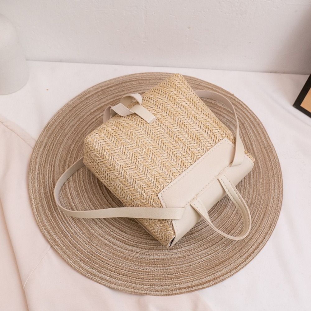 Fashion PU Leather Straw Backp – обзор и цена Leather Backpack Vintage