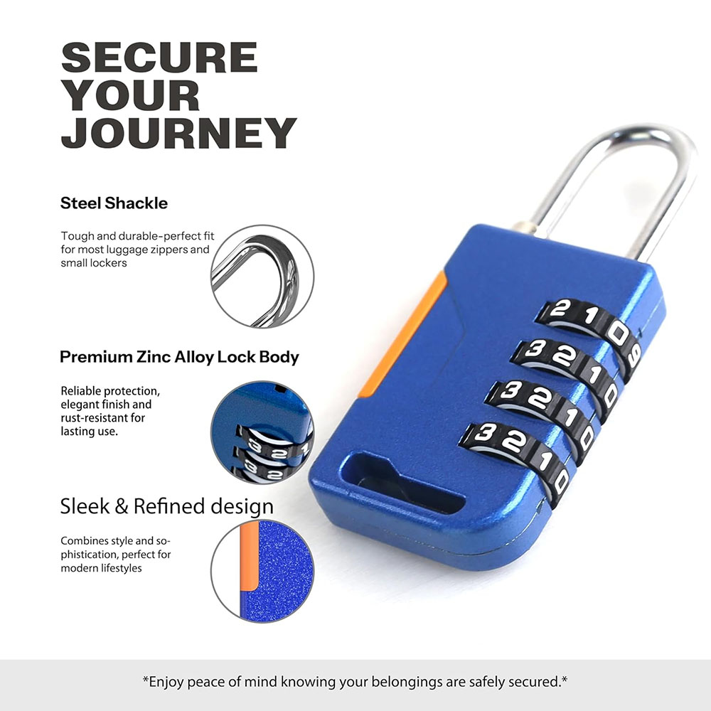 4 Digit Combination Padlock wi – обзор и цена Travel Backpack Anti Theft