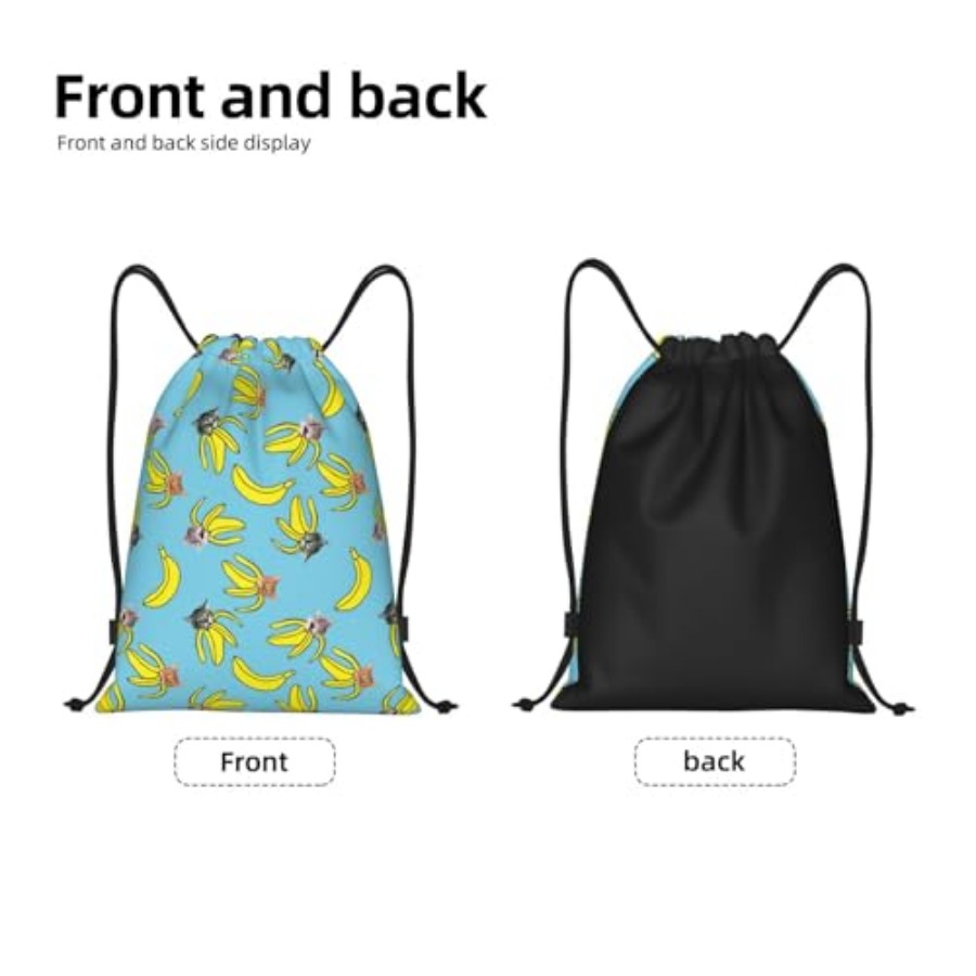 Funny Cat Banana Bananas Draws – обзор и цена Drawstring Gym Bag