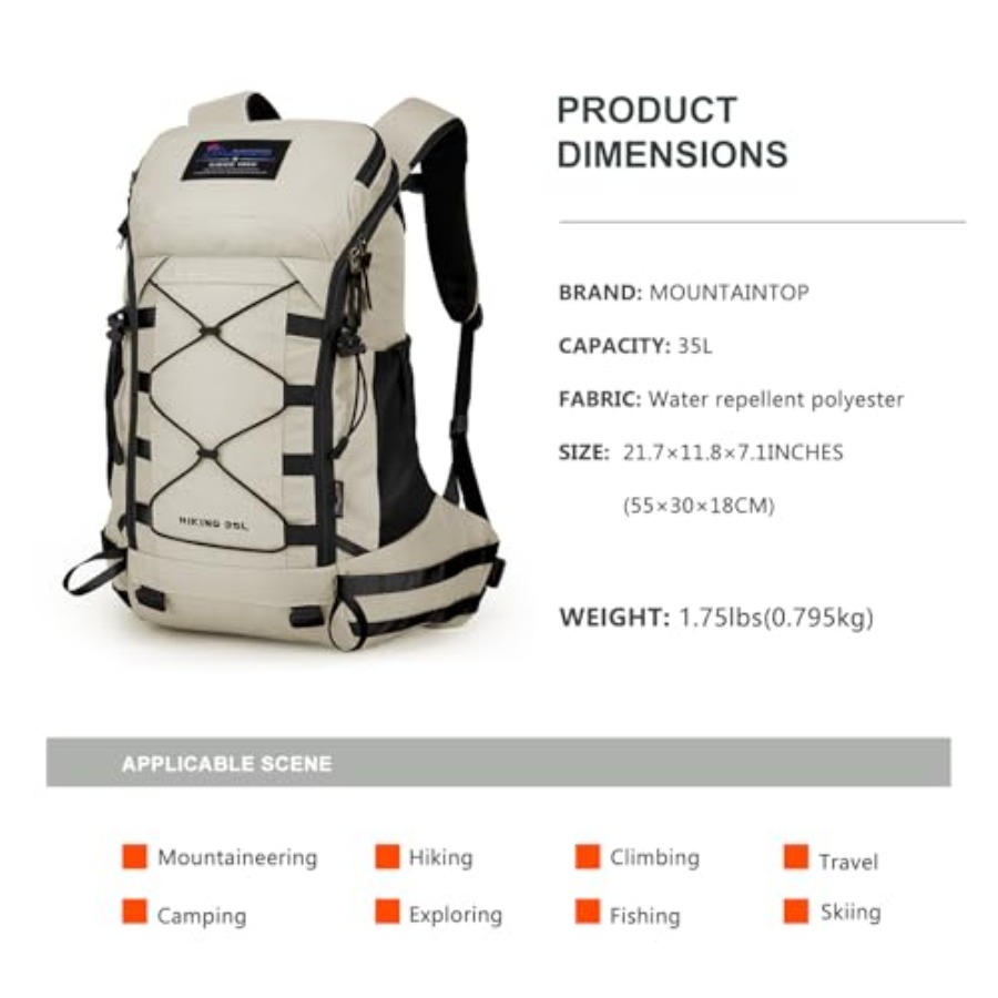35L Hiking Backpack, Lightweig – обзор и цена Rain Cover Backpack