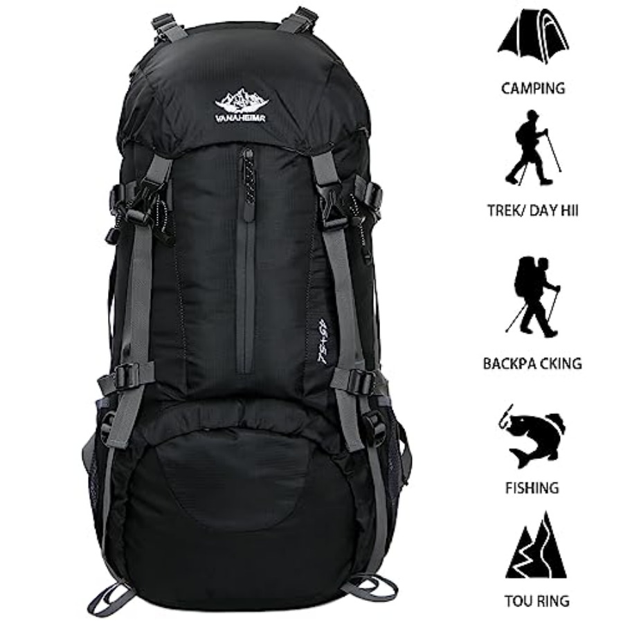 50L Hiking Backpack Men Campin – обзор и цена Rain Cover Backpack